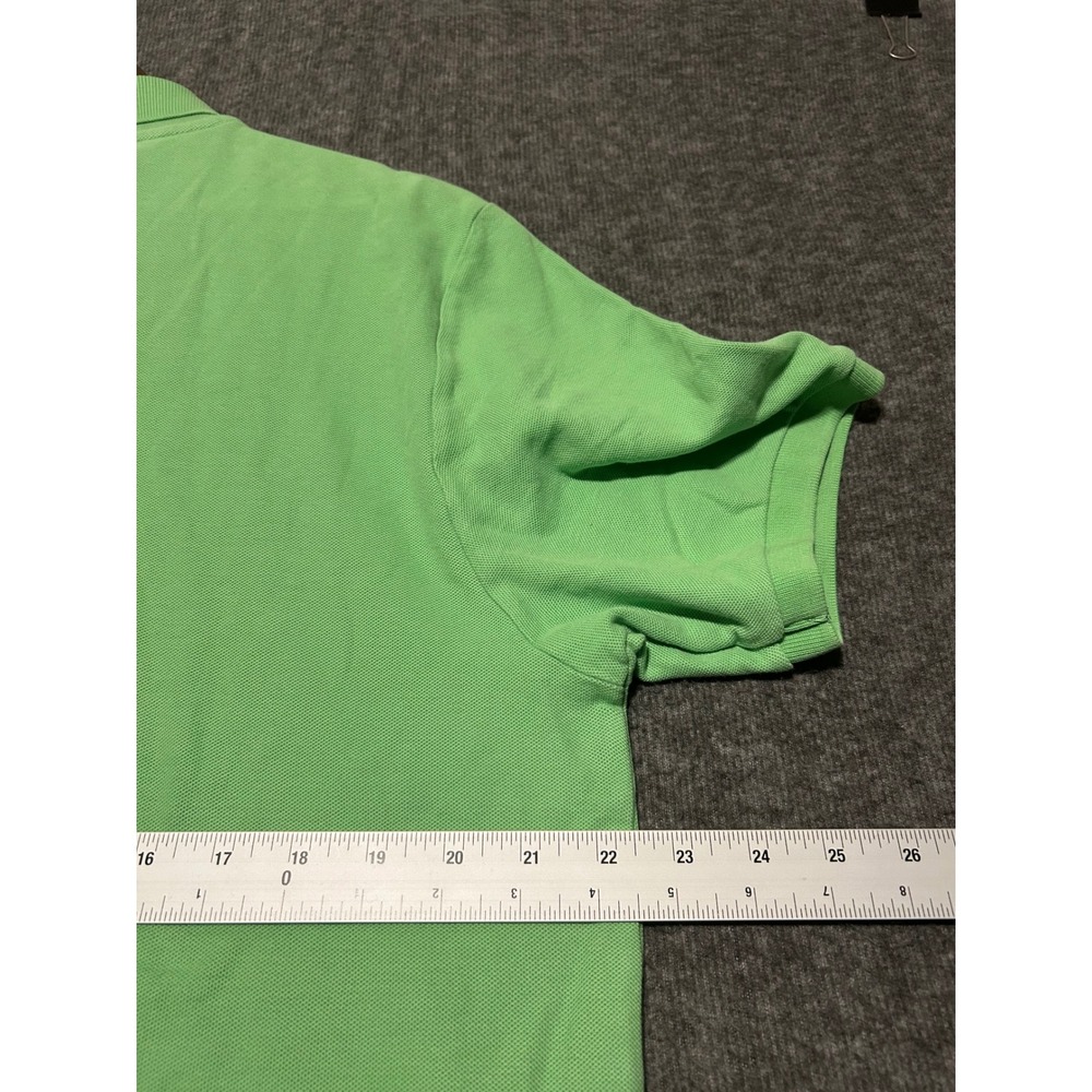 Psycho bunny polo shirt mens green logo pima cotton size 7 preppy - Picture 7 of 8